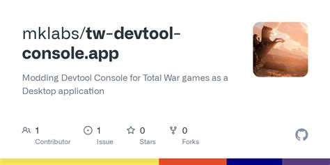 TW Modding Devtool Console .